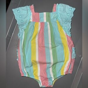 Matilda Jane- Striped One Piece - Pink, Blue, Yellow
